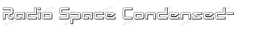 Radio Space Condensed字体转换